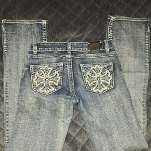 Wired Heart Bling Pocket Jeans 26